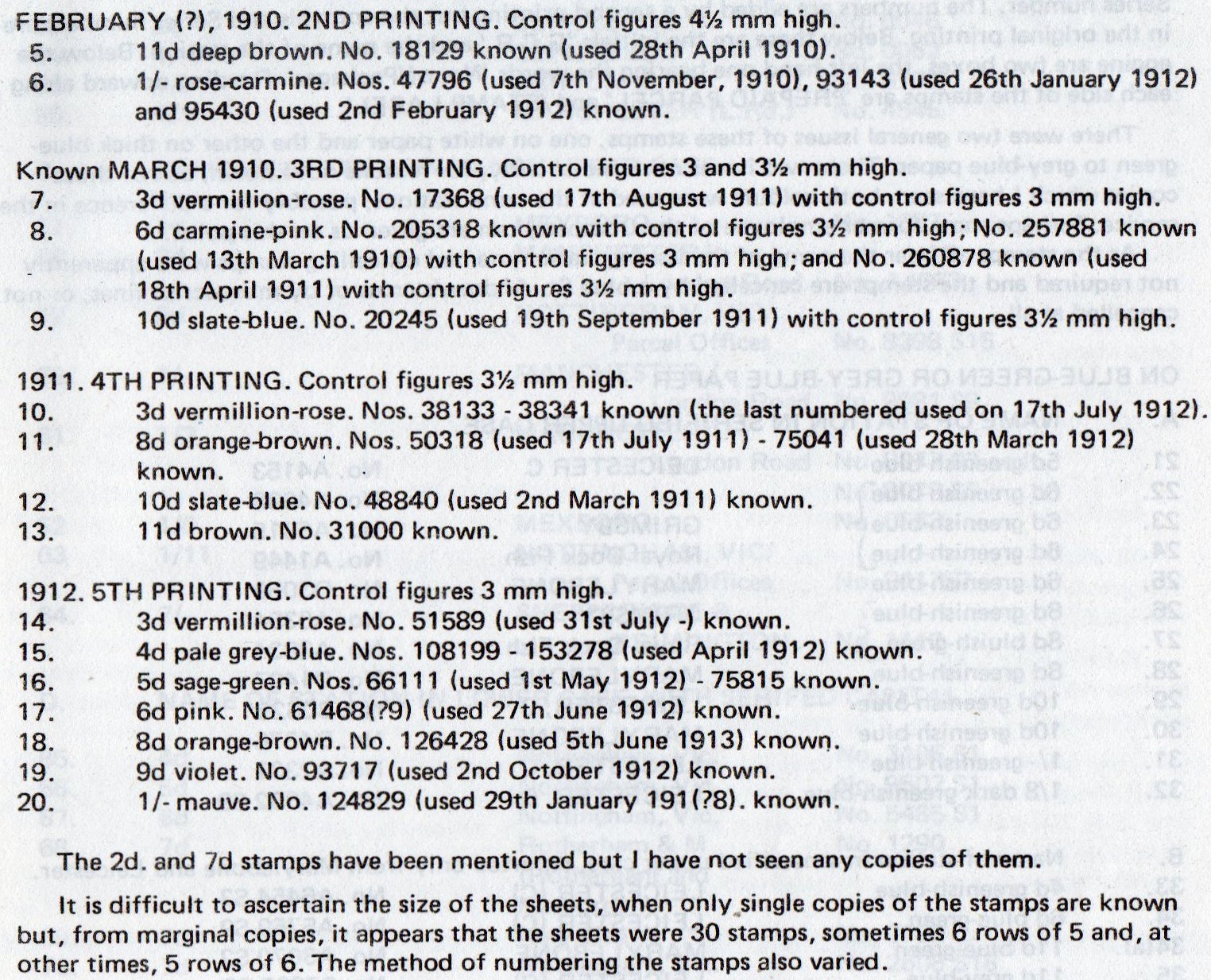 Great Central Railway Parcel Post Captain Jackson Railway Philatelic Group article on Station Names and Printings September 1980